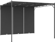 Garden gazebo with side curtain 3 x 3 x 2.25 m anthracite - Garden Gazebo