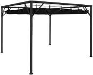 Záhradný altánok so zaťahovacou strechou 3 × 3 m antracitový - Záhradný altánok