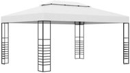 Garden party tent powder coated steel 4 x 3 x 2.7 m white - Garden Gazebo