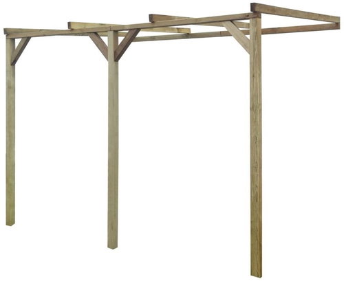 Garden Pergola on the Wall 2 x 3 x 2.2cm Wood - Pergola - Main image