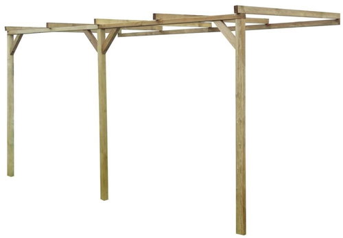 Garden Pergola on the Wall 2 x 4 x 2.2cm Wood - Pergola - Main image