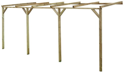 Garden Pergola om the Wall 2 x 5 x 2.2cm Wood - Pergola - Main image