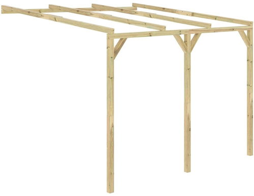 Garden Pergola on the Wall 3 x 3 x 2.1cm Wood - Pergola - Main image