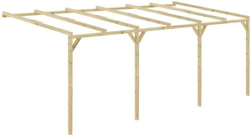 Garden Pergola on the Wall 6 x 3 x 2.1cm Wood. - Pergola - Main image