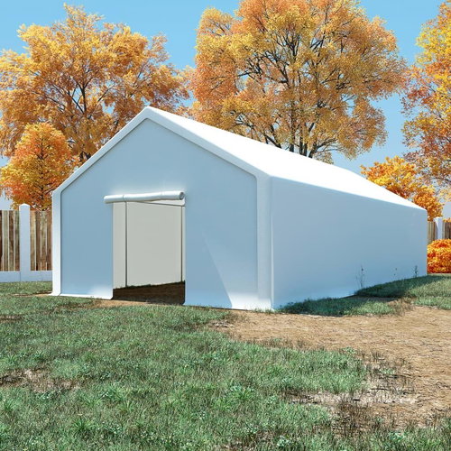 Storage tent PE 5 x 10 m white - Garden Gazebo - Main image