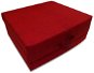 Trojdílná skládací pěnová matrace 190x70x9 cm červená - Matrace