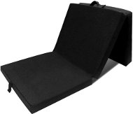 Three-piece folding foam mattress 190x70x9 cm black - Mattress
