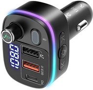 Blitzwolf BW-BC2 Bluetooth FM Transmitter autonabíječka, 2x USB / USB-C, PD QC, černá - FM Transmitter