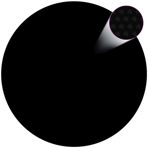 Pool cover black 417 cm PE - Swimming Pool Cover - Main image