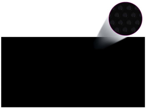 Pool cover black 450 x 220 cm PE - Swimming Pool Cover - Main image