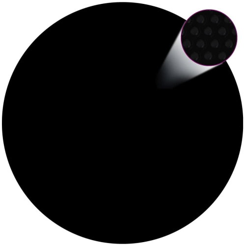 Pool cover black 455 cm PE - Solar Blanket - Main image