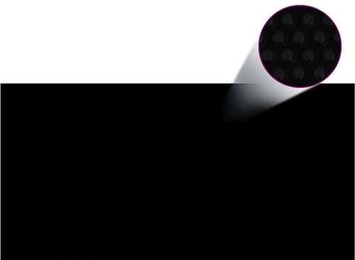 Pool cover black 488 x 244 cm PE - Swimming Pool Cover - Main image
