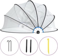 SHUMEE Kopule na bazén kulatá 406 × 203 cm, PVC - Pool Shade