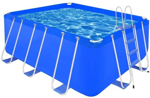 Swimming Pool with Ladder 400 x 207 x 122cm - Pool - Main image