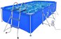 Swimming Pool with Ladder and Steel Pump 394 x 207 x 80cm - Pool