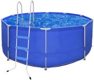 Round Pool with Steel Frame 367 x 122cm with Ladder - Pool