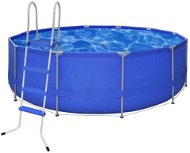Round Pool with Steel Frame 457 x 122 cm with Ladder - Pool