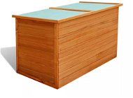 Garden Storage Box 126 x 72 x 72cm Wooden - Garden Storage Box