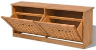 Botníková lavice, masivní ořechové dřevo 94x20x38 cm - Botník