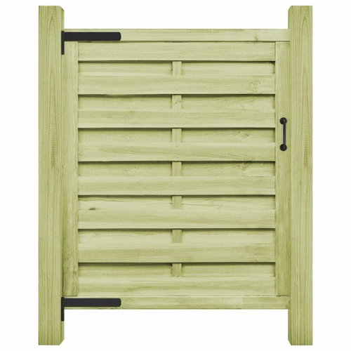Garden gate impregnated pine 100×150 cm green - Fence Gate - Main image