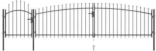 Garden 2-leaf gate impregnated pine 150×120 cm 45161 - Gate - Main image