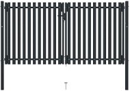 Dvoukřídlá plotová branka ocelová 306×220 cm antracitová - Brána