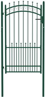 Zahradní branka s hroty ocelová 100×175 cm zelená - Fence Gate