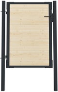 Plotová branka ocel a smrkové dřevo 107×175 cm - Branka k plotu