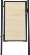 Plotová branka ocel a smrkové dřevo 107×200 cm - Branka k plotu