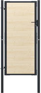 Plotová branka ocel a smrkové dřevo 107×250 cm - Branka k plotu