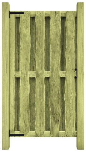Garden gate impregnated pine 100×150 cm green - Fence Gate - Main image