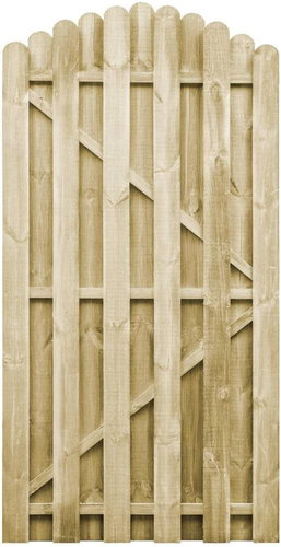 Garden gate impregnated pine 100×195 cm - Fence Gate - Main image