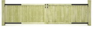 Zahradní brána 2křídlá impregnovaná borovice 300×75 cm - Brána