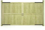 Zahradní brána 2křídlá impregnovaná borovice 300×175 cm - Brána