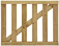 Garden slat gate impregnated pine 100×80 cm - Fence Gate