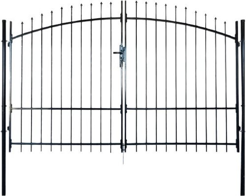 Dvoukřídlá plotová brána s hroty nahoře 300×225 cm - Brána - Main image