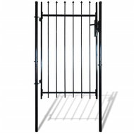 Single leaf fence gate with spikes on top 100×120 cm - Fence Gate