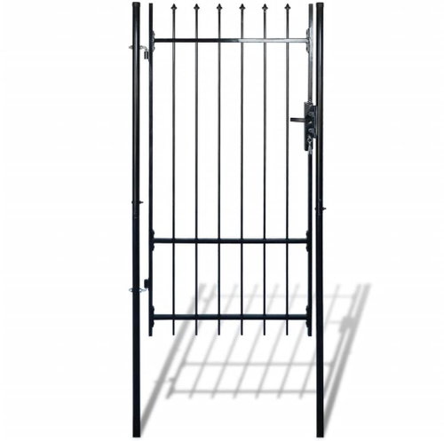 Single leaf fence gate with spikes on top 100×175 cm - Fence Gate - Main image