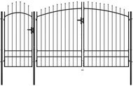 Zahradní brána ocel 2,45×4 m černá - Brána