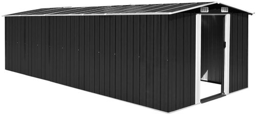 Garden House 257 x 597 x 178cm Metal Anthracite - Garden Shed - Main image