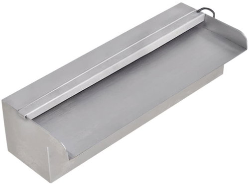 SHUMEE Obdélníková bazénová fontána s LED, nerezová ocel, 30 cm - Pool Fountain - Main image