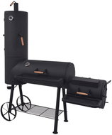 Charcoal Grill/Smokehouse with Black Robust XXL Shelf - Grill