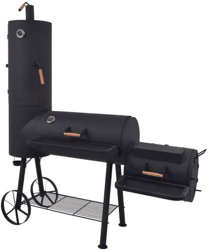 Charcoal Grill/Smokehouse with Black Robust XXL Shelf - Grill - Main image