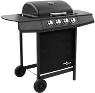 Gas Grill with 4 Burners Black - Grill