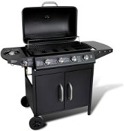 Gas Garden Grill 4 + 1 Burners Stainless-steel Black - Grill