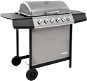 Gas Garden Grill with 6 Black-silver Burners - Grill