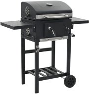 Garden Charcoal Grill with Black Shelf - Grill