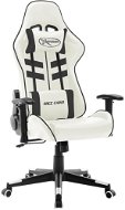 Herní židle bílá a černá umělá kůže - Gaming Chair