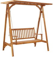 Garden Swing with Solid Acacia Wood Trellises - Garden Swing