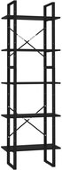 Shumee  s 5 policemi černá 60×30×175 cm dřevotříska, 3081979 - Shelving Unit